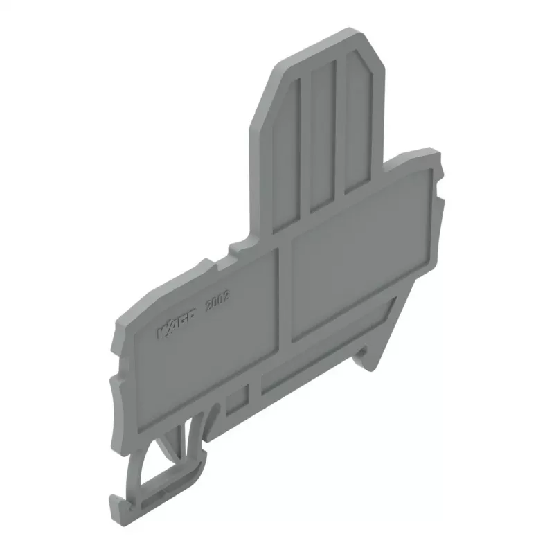 WAGO 2002-991 piastra terminale, grigio, 2 mm, 67 mm, 57,2 mm, TOPJOB S