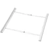 HAMA kit di sovrapposizione universale per lavatrici a carica frontale e asciugatrici, bianco, 60 cm, ripiano estraibile, portata 10 kg