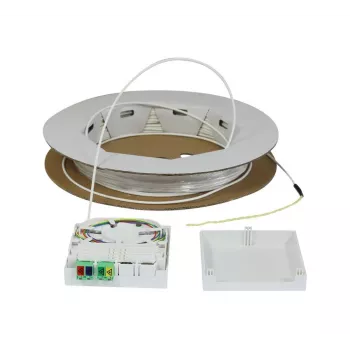 Synergy 21 FTTH Compact Box pre-terminata, 4xLC/APC a estremità aperta, 60m, 9/125µm, G.657.A2, 4 fibre, OD 2,2mm