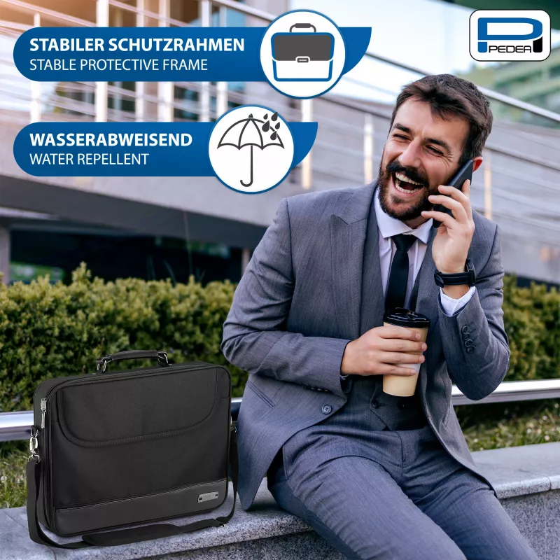 PEDEA borsa per notebook BLACKLINE 15,6 pollici (39,6 cm) nero