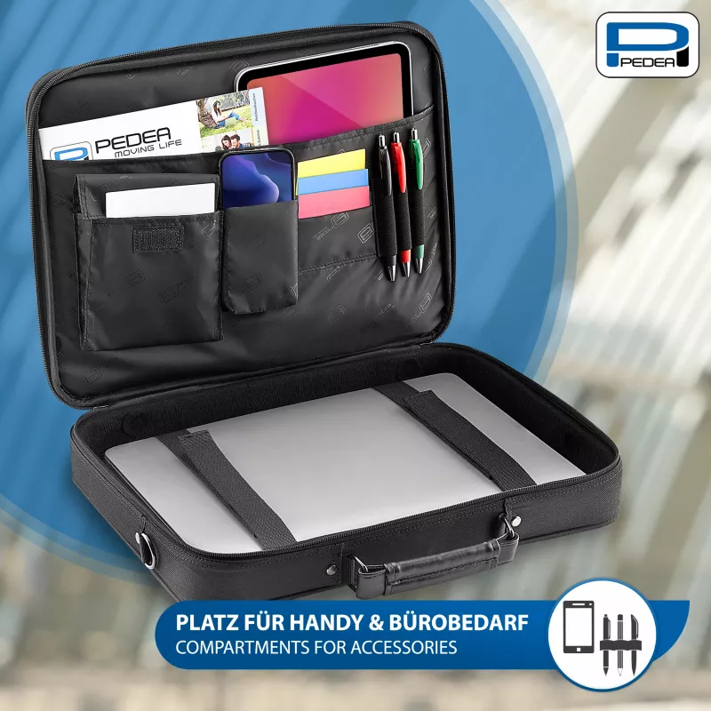 PEDEA borsa per notebook Blackline 17,3 pollici (43,9 cm) - nero
