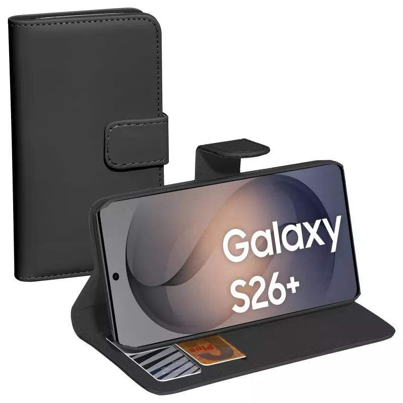 PEDEA Book Cover Classic per Samsung Galaxy S26 Plus, nero
