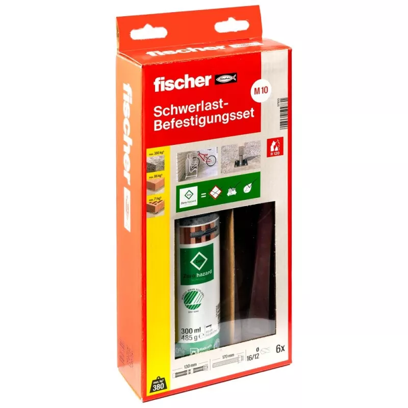 Fischer set di fissaggio heavy-duty FIS V Zero 300 T SBS M10R