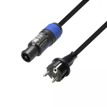 Adam Hall Power Cord CEE 7/7 a powerCON NAC3FCA maschio, nero, 5 m