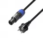Adam Hall Power Cord CEE 7/7 a powerCON NAC3FCA maschio, nero, 5 m