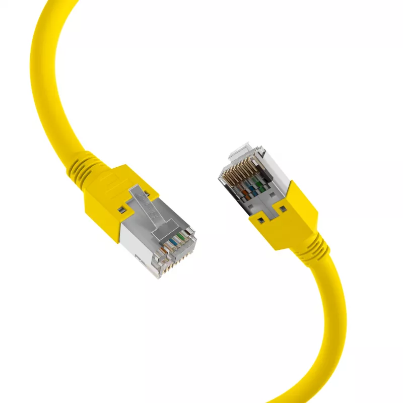 EFB Elektronik cavo patch RJ45 Cat.5e SF/UTP LSZH Draka UC300 TM11 giallo 15 m