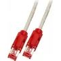 EFB-Elektronik cavo patch RJ45 Cat.6 S/FTP LSZH Draka UC900 TM21 rosso crossover grigio 10 m