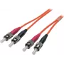 EFB ECOFIBER Jumper Duplex ST-ST 50/125 µm OM2 LSZH arancione 3,0 mm 20 m