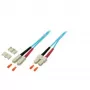 EFB Elektronik O7413.10 Jumper Duplex SC-SC 50/125 µm, 10 m, OM3, turchese