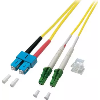 EFB-Elektronik Jumper Duplex LC/APC-SC 9/125 µ, OS2, LSZH, giallo, 2,0 mm, 3 m
