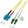 EFB-Elektronik Jumper Duplex LC/APC-SC 9/125 µ, OS2, LSZH, giallo, 2,0 mm, 3 m