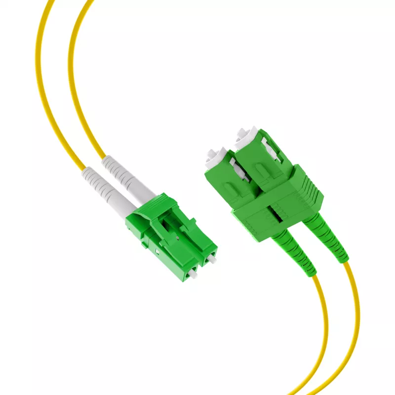 EFB Elektronik Cavo patch duplex LC/APC-SC/APC OS2 G652D 1m LSZH 2mm giallo