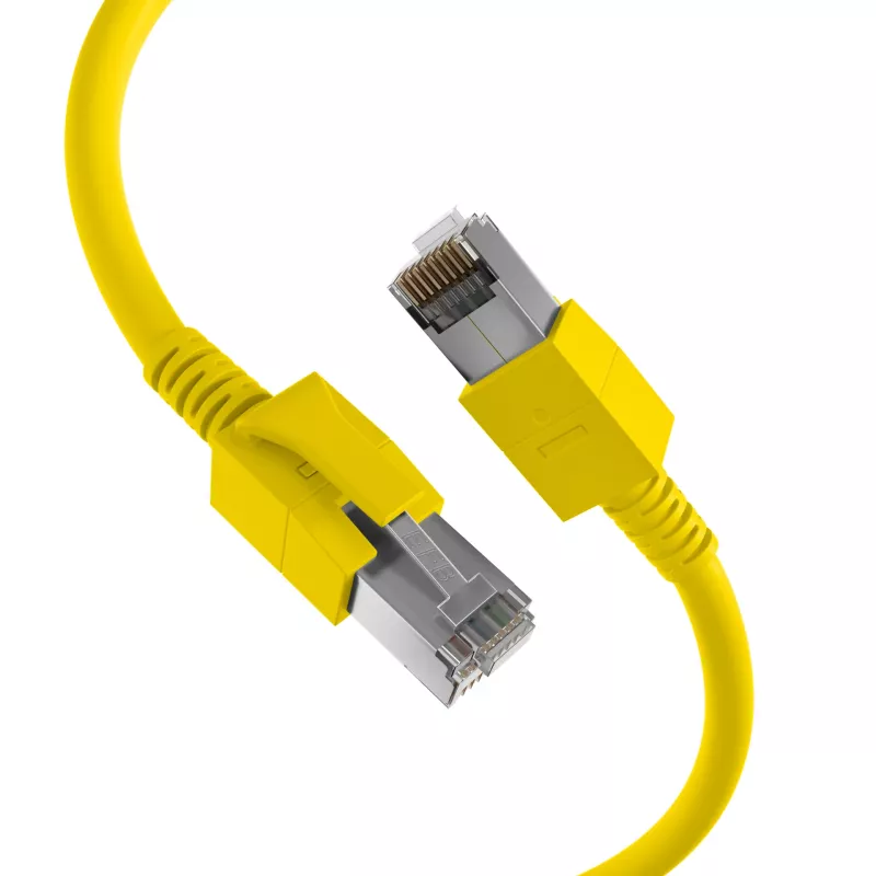 EFB Elektronik DCK1001GE.0,5 Cavo patch LED RJ45 Cat.6A S/FTP FRNC, giallo