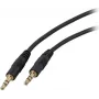 EFB-Elektronik cavo di collegamento audio, jack 3,5 mm, 5 metri, nero