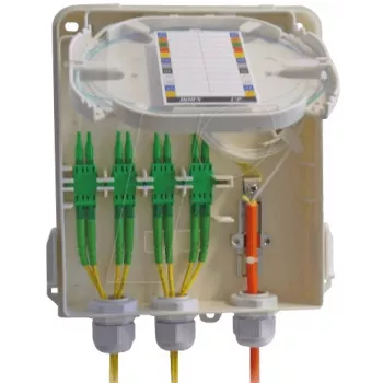EFB Elektronik scatola di ingresso per edificio FTTH IP54 non popolata, max. 8 SC/LC, con serratura (53706.1)