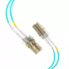 EFB Elektronik duplex jumper LC-LC 50/125µm OM3 LSZH acqua 2,0 mm 35 m