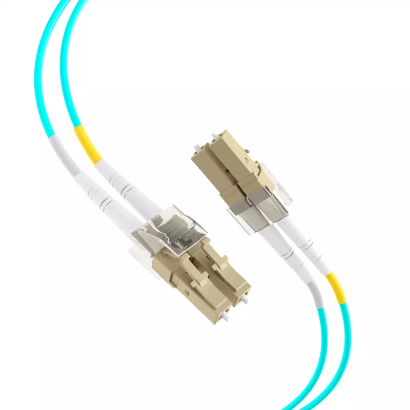 EFB Elektronik duplex jumper LC-LC 50/125µm OM3 LSZH acqua 2,0 mm 35 m