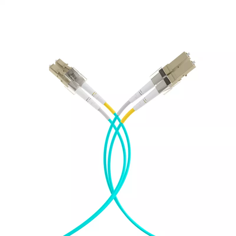 EFB Elektronik duplex jumper LC-LC 50/125µm OM3 LSZH acqua 2,0 mm 35 m
