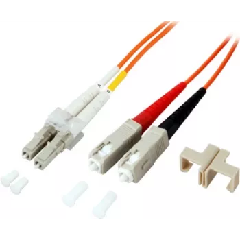 EFB-Elektronik duplex jumper LC-SC 50/125 µm OM2 LSZH arancione 2,0 mm 30 m