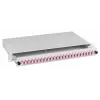 EFB Spleißbox LC 9/125µm OS2 cassetto 1U 48 Pigtails preterminati 24 accoppiatori duplex