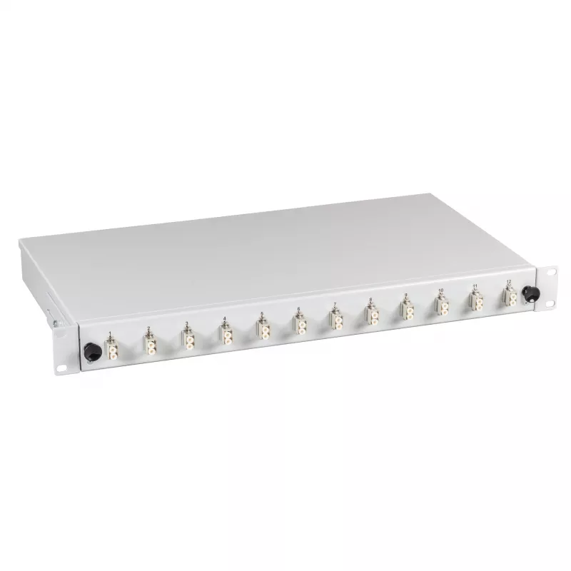 EFB-Elektronik Spleißbox nero LC 9/125µm OS2 pull-out 24 Pigtails / 12 accoppiatori