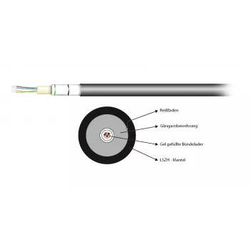 EFB Elektronik INFRALAN Cavo in fibra ottica U-DQ(ZN)BH 50/125 µm OM2, 1750 N (54212.1L-CPR)