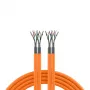 EFB Elektronik INFRALAN Cat.7 1000 AWG23 S/FTP 2x4P CPR Eca arancione 25m
