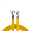 EFB Elektronik INFRALAN Cat.7A 1200 AWG23 S/FTP 2x4P CPR Cca giallo RAL1021 500 m
