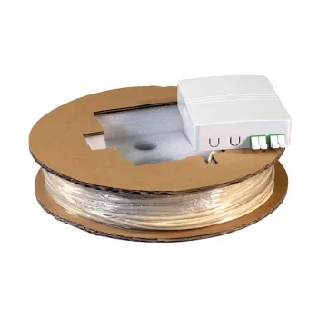 EFB Elektronik FTTX Compact Box, premontata, 2xLC/APC Duplex, G.657.A2, 60m