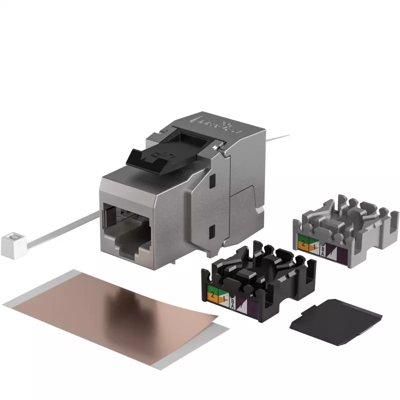 EFB Elektronik RJ45 Keystone Cat.6A ClassEA Component confezione da 12 - Ethernet - Power over Ethernet
