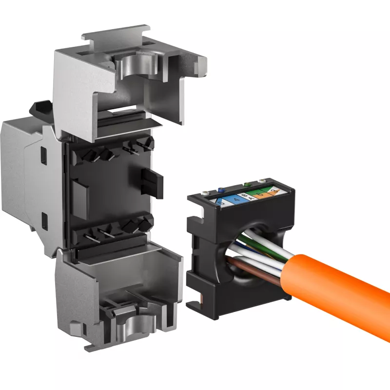 EFB Elektronik RJ45 Keystone Cat.6A ClassEA Component confezione da 12 - Ethernet - Power over Ethernet