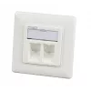 EFB Elektronik set cornice 1 porta RAL 9010 per tutti i moduli Keystone INFRALAN - 1 porta