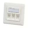 EFB Elektronik set cornice 1 porta RAL 9010 per tutti i moduli Keystone INFRALAN - 1 porta
