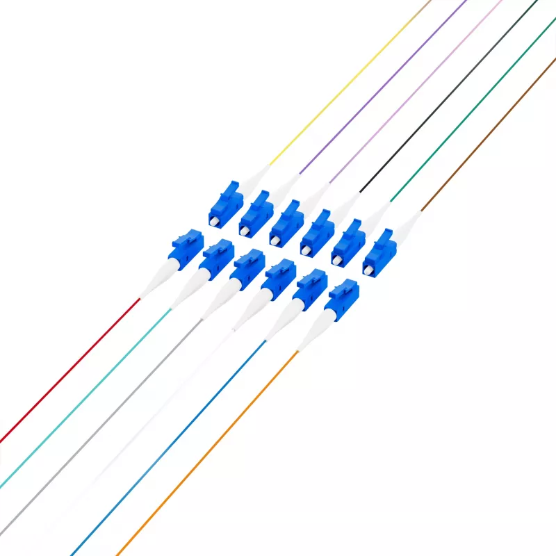 EFB Elektronik Fibre Pigtail LC 9/125 OS2 set 12 colori 2m - set cavo/adattatore - Singlemode o Monomode
