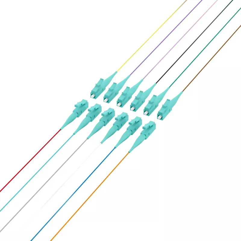EFB Elektronik Fibre Pigtail LC 50/125 OM3 set 12 colori 2m - set cavo/adattatore - Multimode