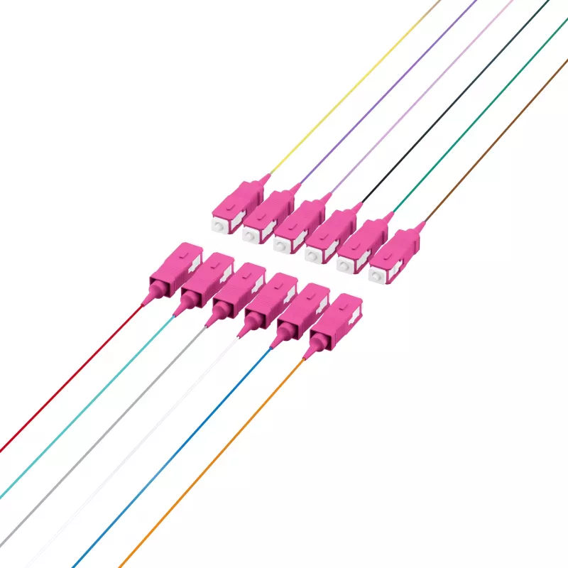 EFB Electronics Fibre Pigtail SC 50/125 OM4 set 12 colori 2m - set cavo/adattatore - Singlemode o Multimode