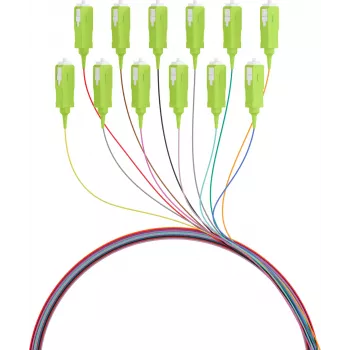 EFB Electronics Fibre Pigtail SC 50/125 OM5 set 12 colori 2m - set cavo/adattatore - Singlemode o Multimode