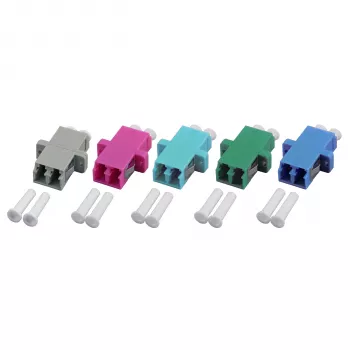 EFB Elektronik accoppiatore LC-Duplex OM3 plastica aqua, case monoblocco SC-Simplex