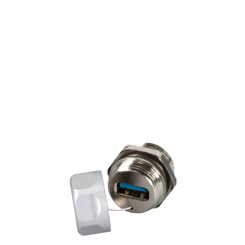 EFB Elektronik accoppiatore passante USB 3.0 IP67, tipo A femmina / tipo A femmina, Service-Port
