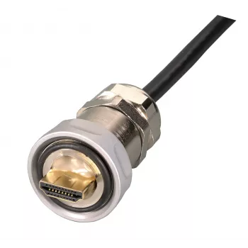 EFB IP67 pressacavo, M25, connettore maschio HDMI Type-A su connettore maschio HDMI Type-A, 1,0 m