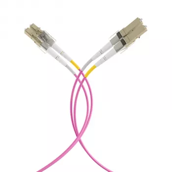 EFB Elektronik IPL-DF-LCULCU-4-0050 cavo patch in fibra ottica, 0,5 m, OM4, LC duplex, aqua