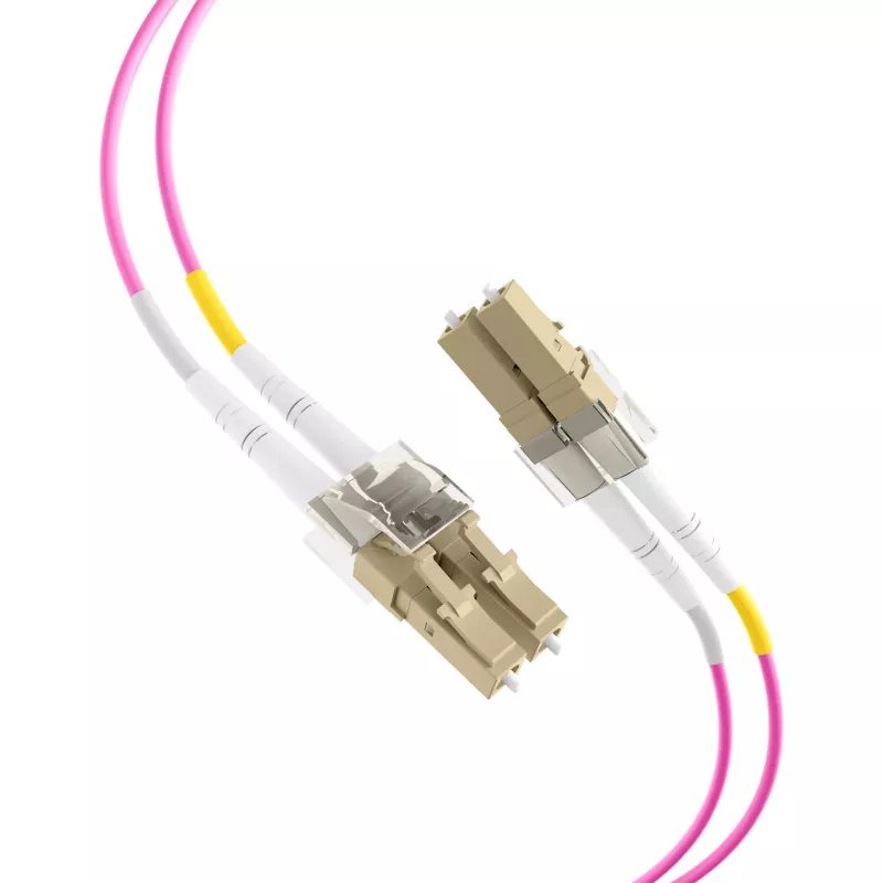 EFB Elektronik IPL-DF-LCULCU-4-0050 cavo patch in fibra ottica, 0,5 m, OM4, LC duplex, aqua