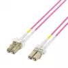 EFB Elektronik IPL-DF-LCULCU-4-0050 cavo patch in fibra ottica, 0,5 m, OM4, LC duplex, aqua