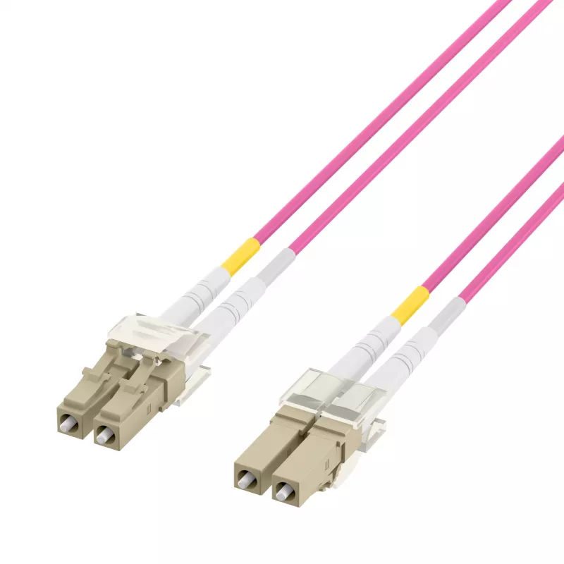 EFB Elektronik IPL-DF-LCULCU-4-0050 cavo patch in fibra ottica, 0,5 m, OM4, LC duplex, aqua