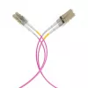 EFB Elektronik IPL-DF-LCULCU-4-0050 cavo patch in fibra ottica, 0,5 m, OM4, LC duplex, aqua