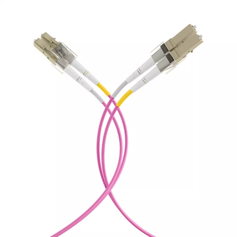 EFB Elektronik IPL-DF-LCULCU-4-0050 cavo patch in fibra ottica, 0,5 m, OM4, LC duplex, aqua