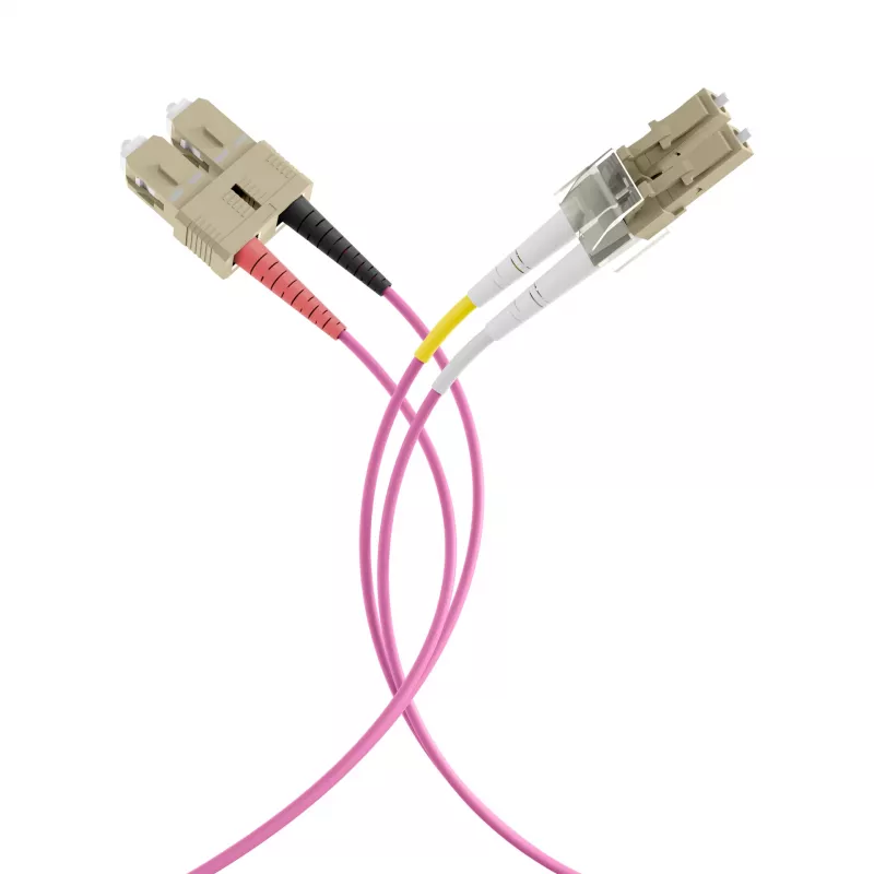 EFB Elektronik IPL-DF-LCUSCU-4-0050 cavo patch in fibra ottica duplex OM4 LC/SC 0,5 m aqua