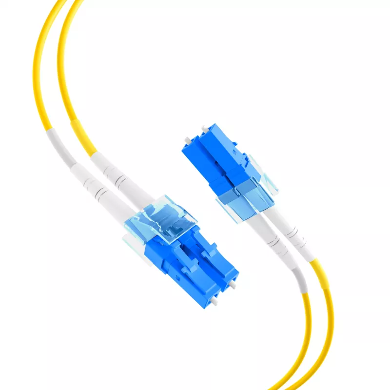 EFB Elektronik IPL-DR-LCULCU-2-1000 cavo patch in fibra ottica, OS2, LC duplex su LC duplex, 10 m, LSZH, giallo