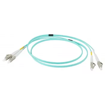 EFB Elektronik IPL-DR-LCULCU-3-0200 cavo patch in fibra ottica, 2 m, OM3, LC/UPC su LC/UPC, duplex, aqua