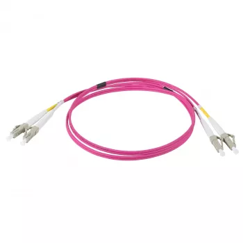 EFB Elektronik IPL-DR-LCULCU-4-0050 cavo patch in fibra ottica, 0,5 m, OM4, LC/UPC duplex, aqua